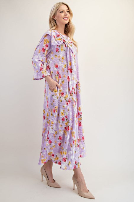 Lilac Floral Dress