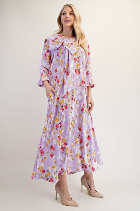 Lilac Floral Dress
