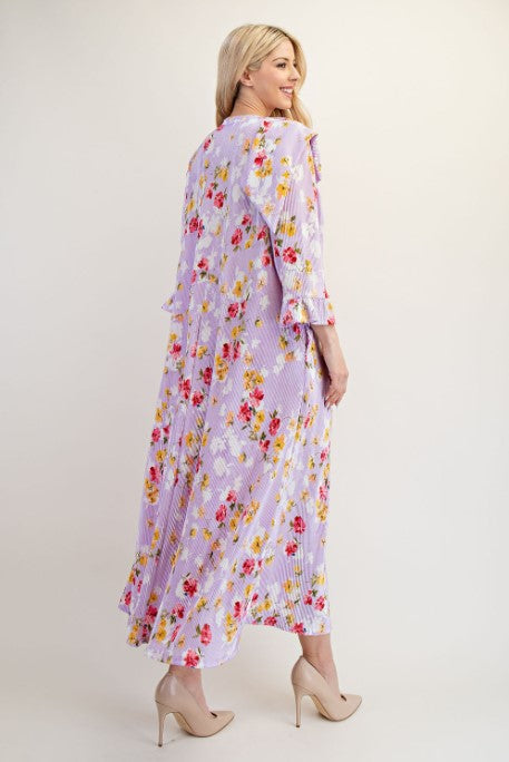 Lilac Floral Dress