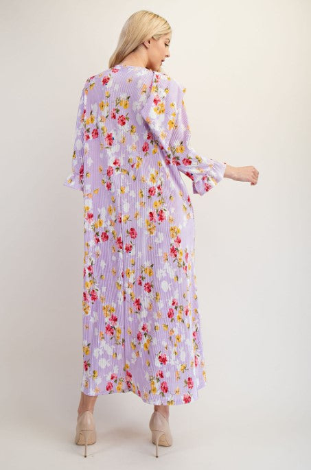 Lilac Floral Dress