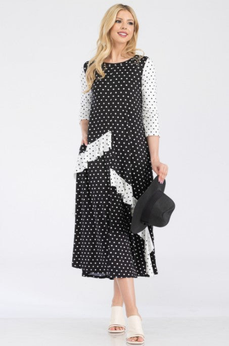 Polka Dot Maxi Dress