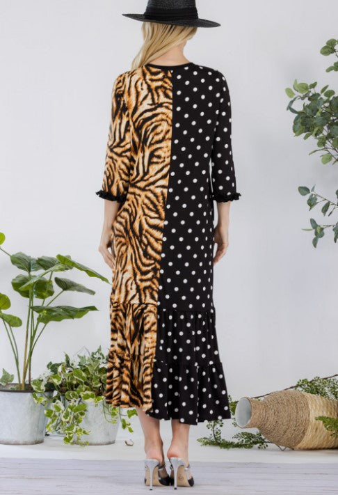 Polka Dot/Animal Print Dress