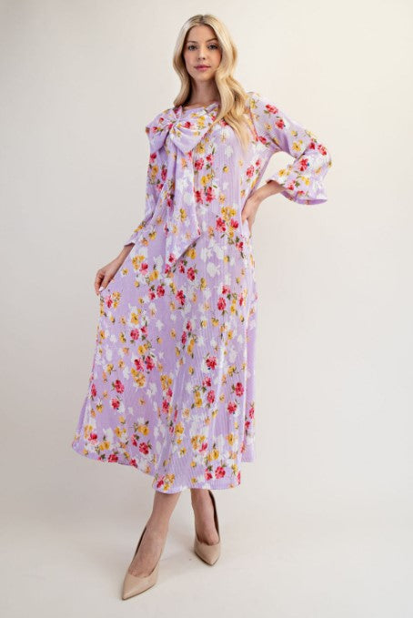 Lilac Floral Dress