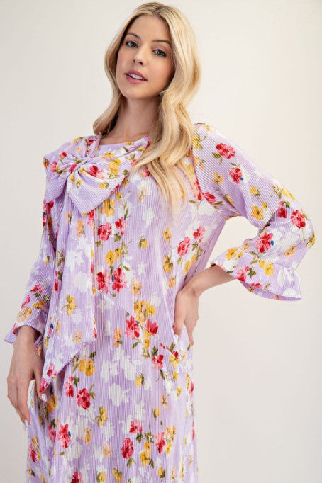 Lilac Floral Dress